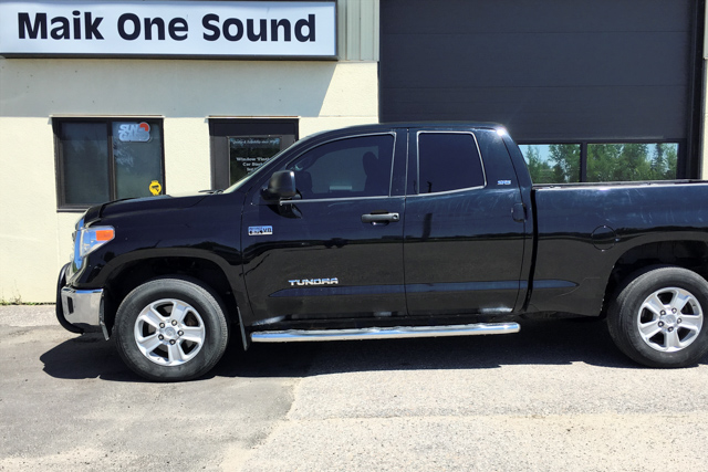 Toyota 2016 Tundra with professional window tint in North Bay